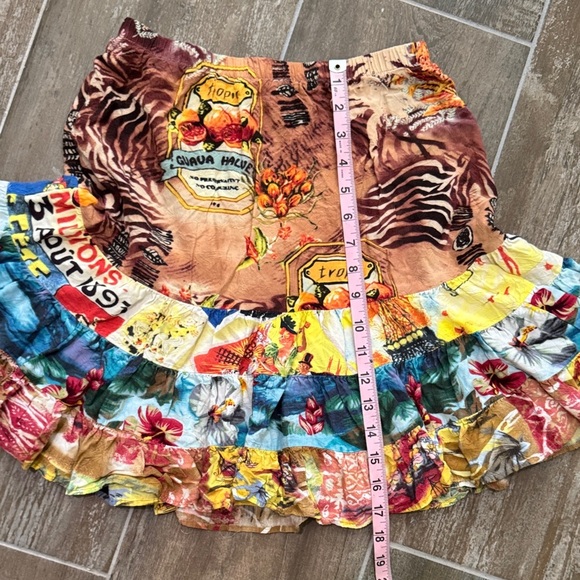 Jams World Vintage Tropical Patchwork Mini Skirt - Picture 7 of 8